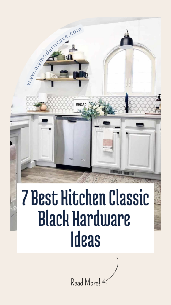 7+ Timeless Farmhouse Kitchen Cabinet Ideas with Classic Black Hardware ...