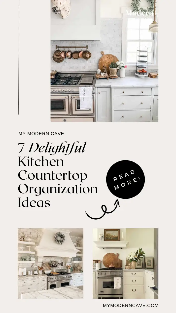 Kitchen Countertop Organization Ideas Infographic