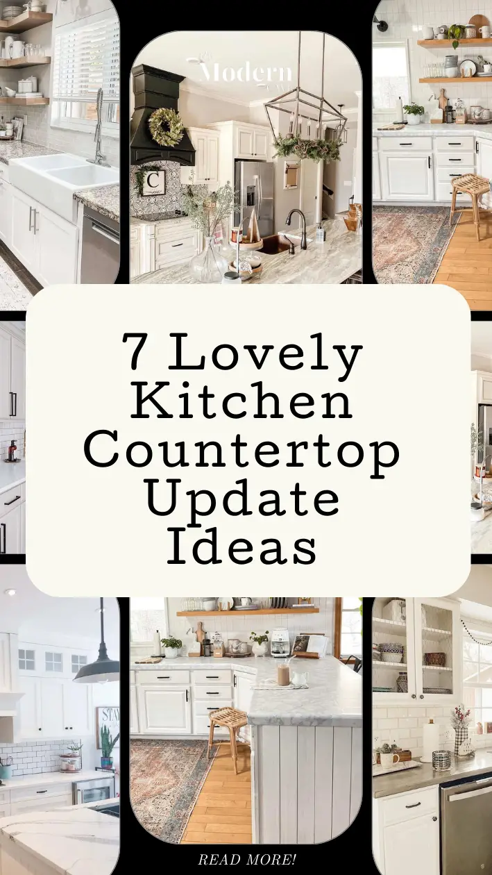 Kitchen Countertop Update Ideas Infographic