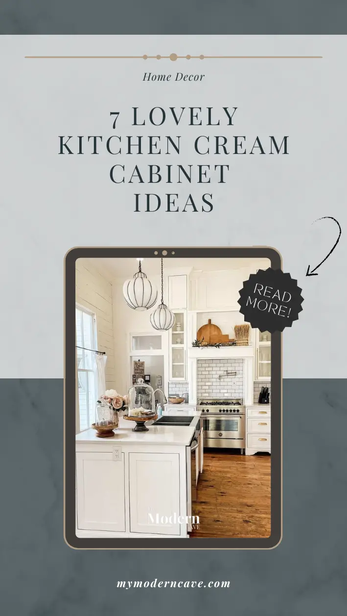 Kitchen Cream Cabinet  Ideas Infographic