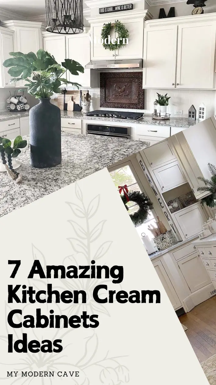 Kitchen Cream Cabinets Ideas Infographic