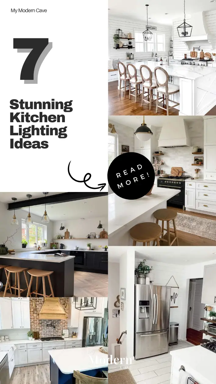 Kitchen Lighting  Ideas Infographic