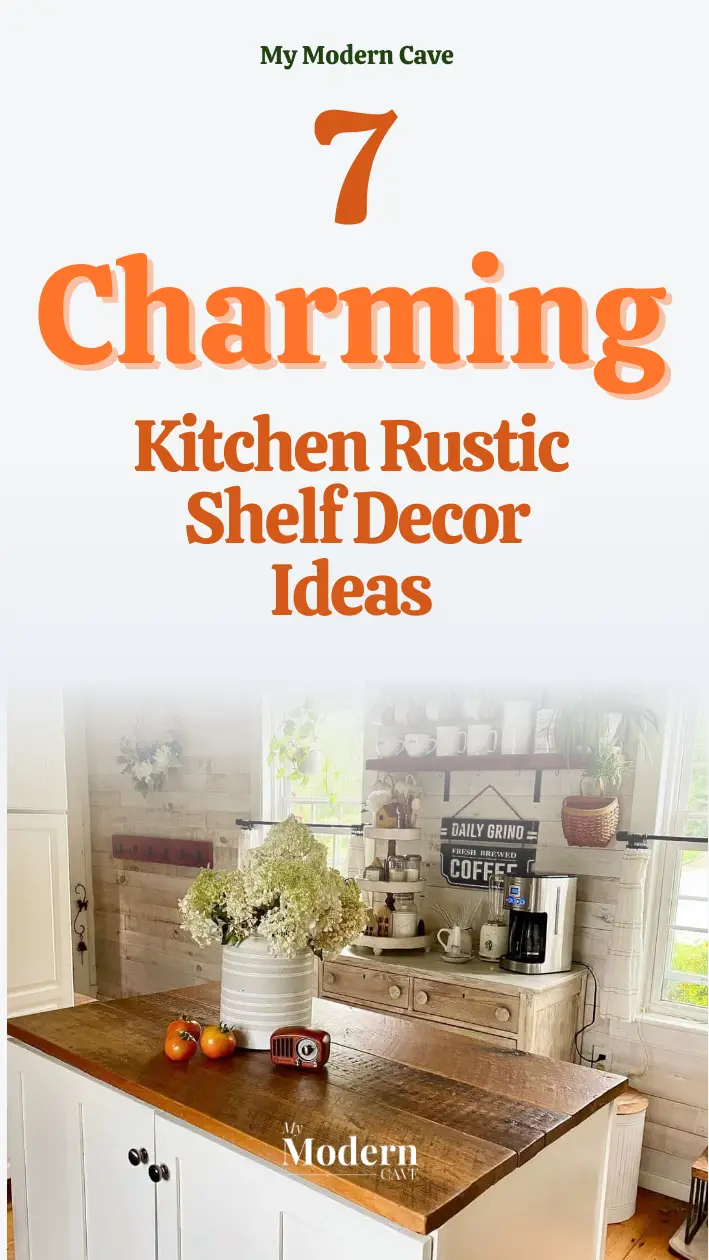 Kitchen Rustic Shelf Decor Ideas Infographic