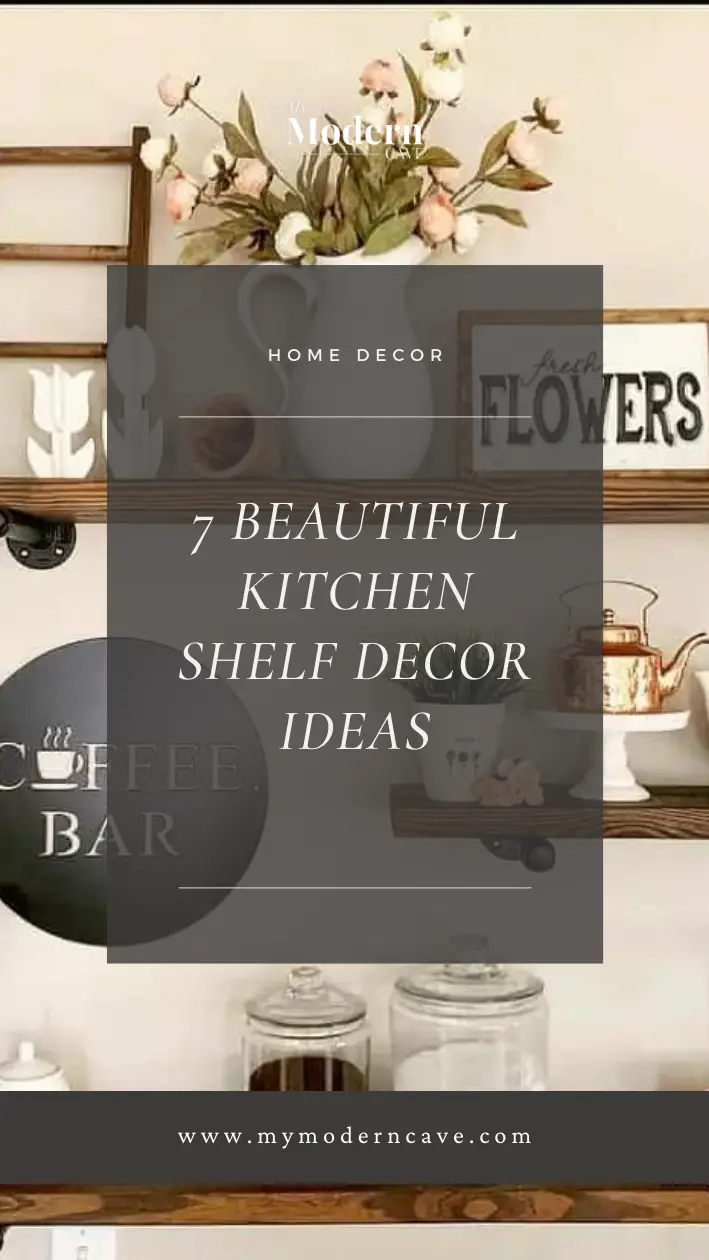 Kitchen  Shelf Decor Ideas Infographic
