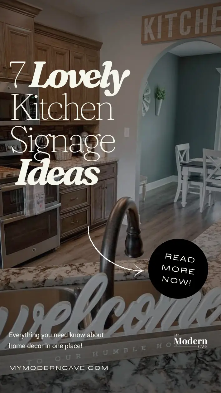 Kitchen Signage Ideas Infographic