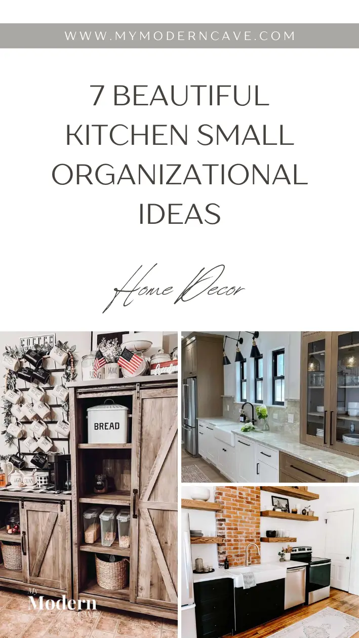Kitchen Small Organizational Ideas Infographic
