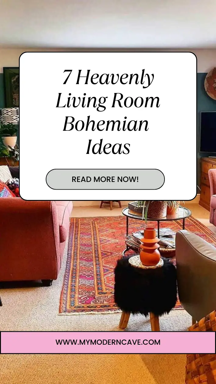 Living Room Bohemian  Ideas Infographic