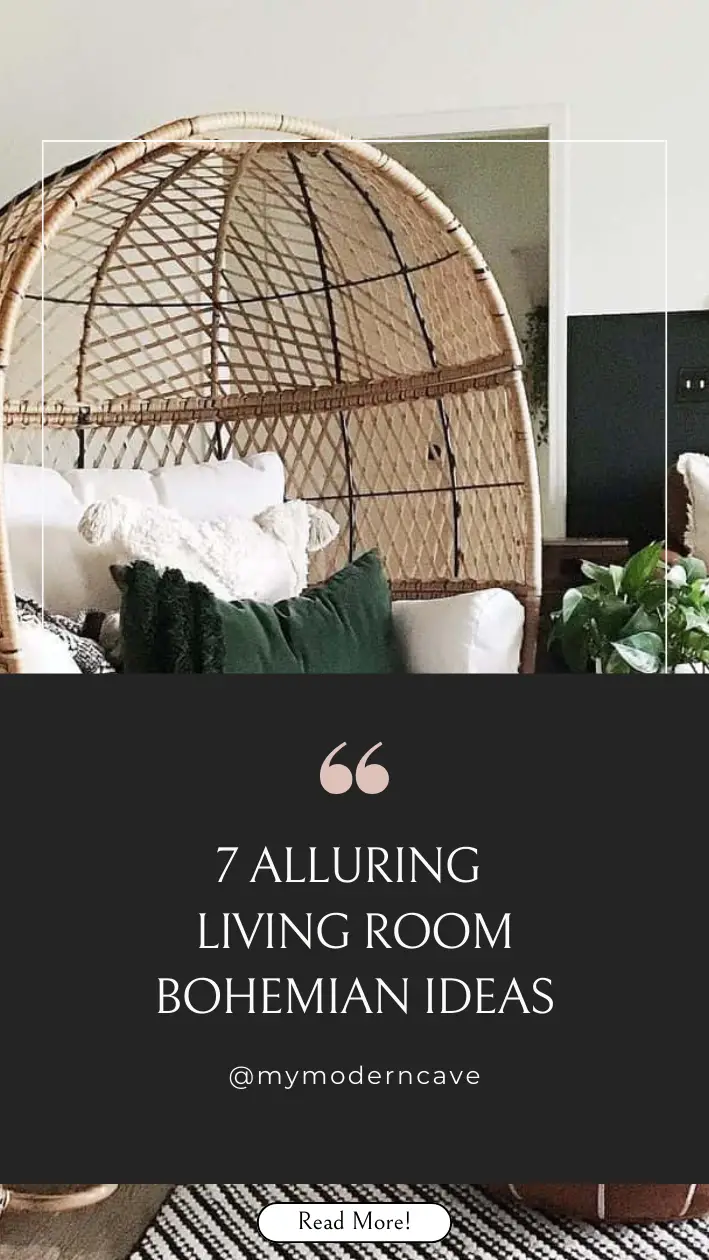 Living Room Bohemian  Ideas Infographic