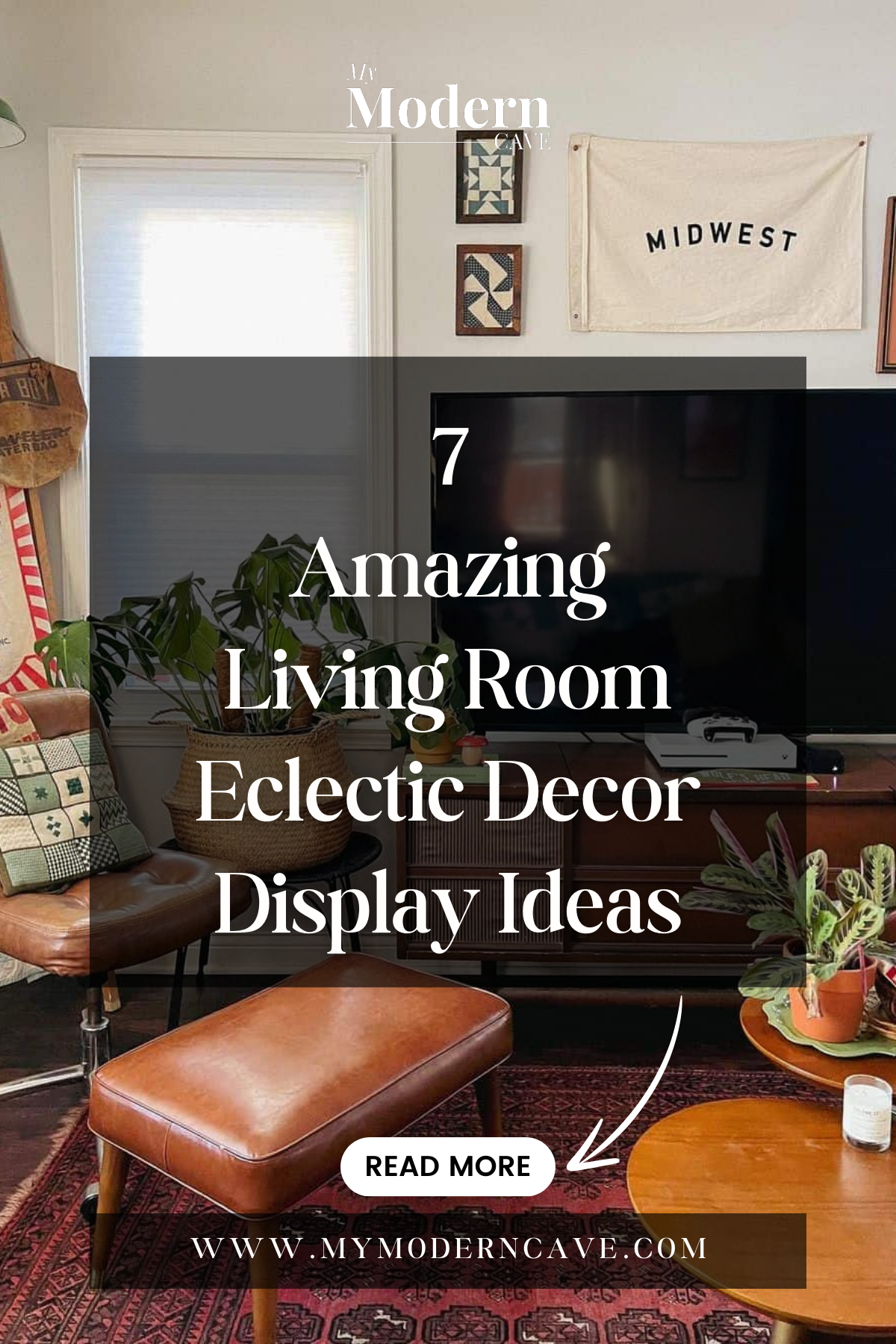 Living Room Eclectic Decor Display Ideas Infographic