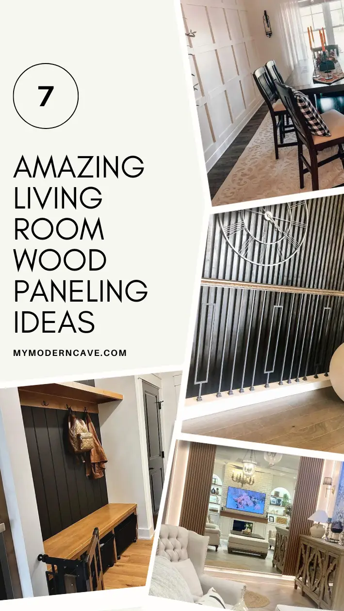 Living Room Wood Paneling Ideas Infographic