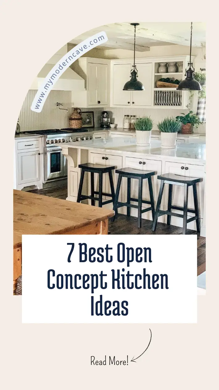 Open Concept Kitchen Ideas Infographic