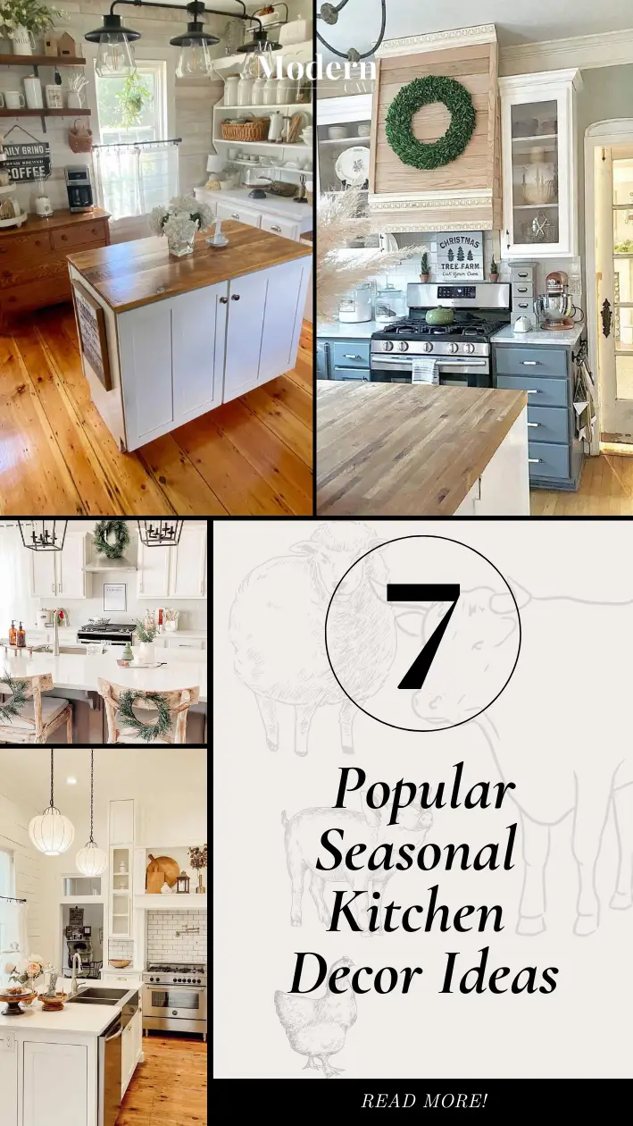 Seasonal  Kitchen  Decor Ideas Infographic