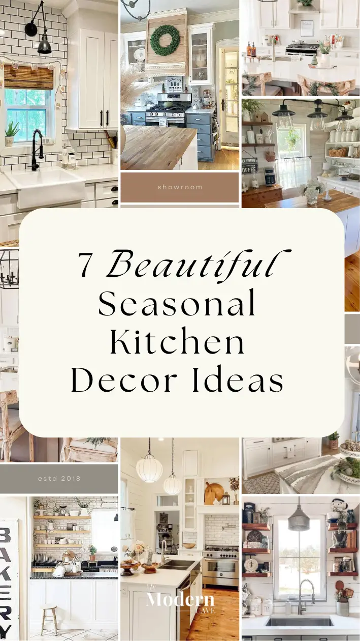 Seasonal  Kitchen  Decor Ideas Infographic