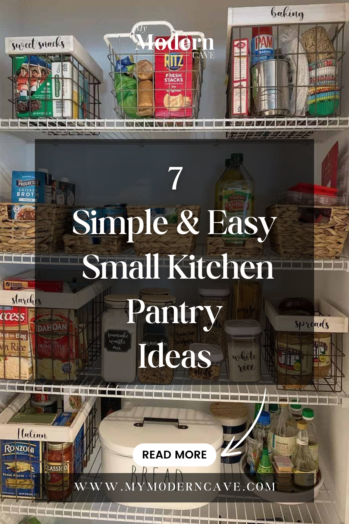 Small Kitchen Pantry Ideas Infographic