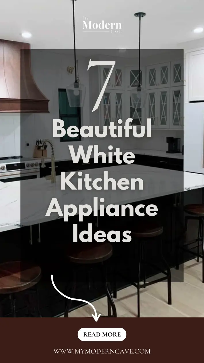 White Kitchen Appliance Ideas Infographic