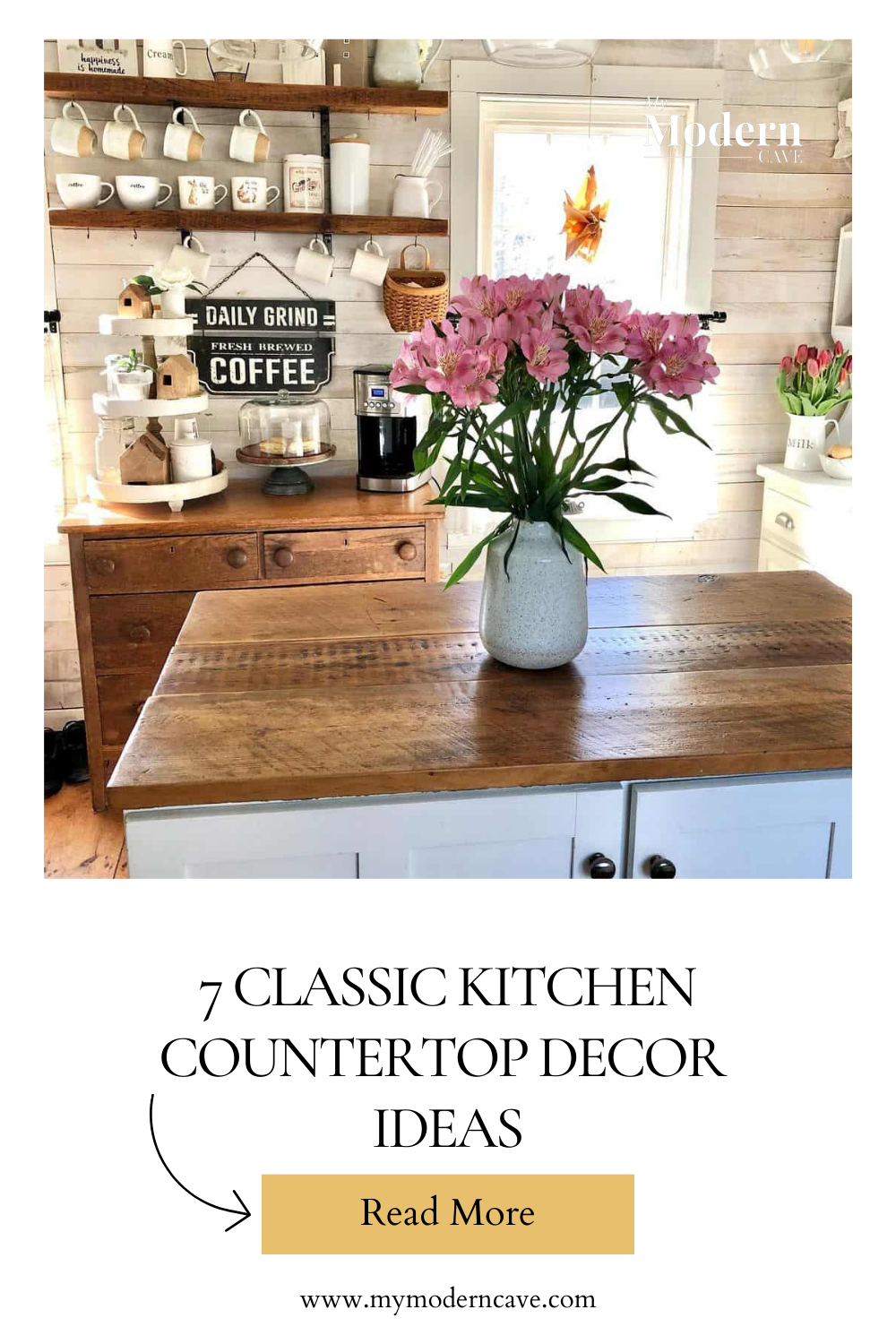 kitchen Countertop Decor  Ideas Infographic