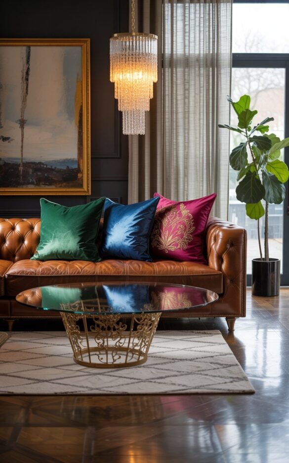 35 Stunning Leather Couch Living Room Decor Ideas to Instantly Upgrade ...
