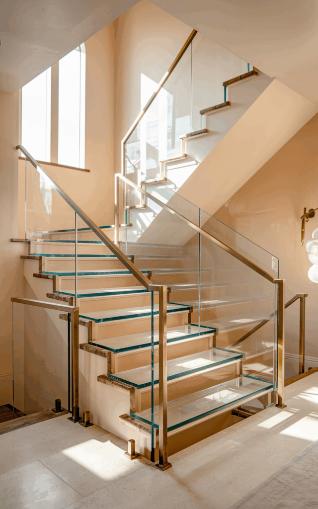 Blend Glass with Brass Details for Subtle Glam