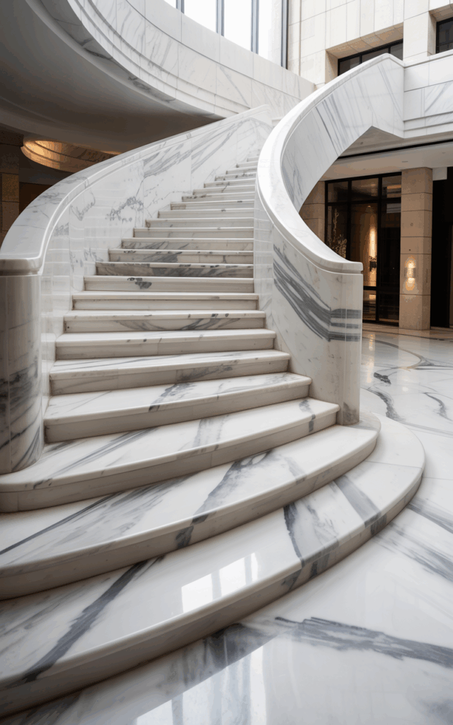 Choose a bold marble staircase.