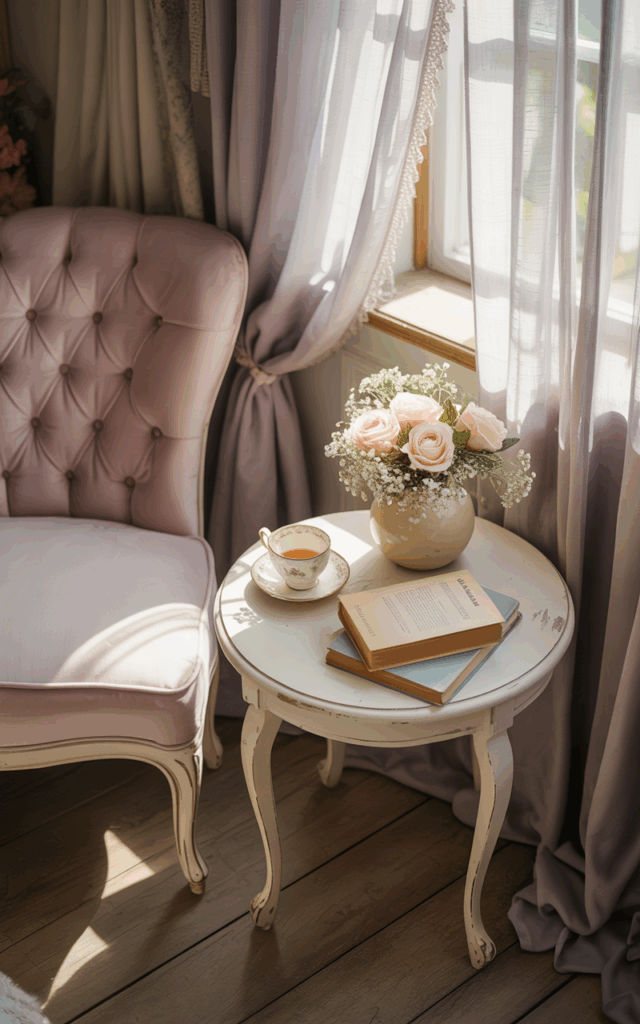 Create a cozy reading corner by the window