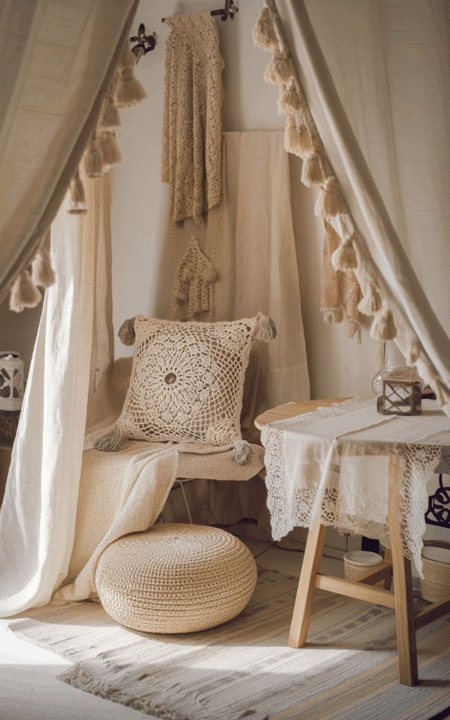 Hang Lace or Crochet Accents Sparingly