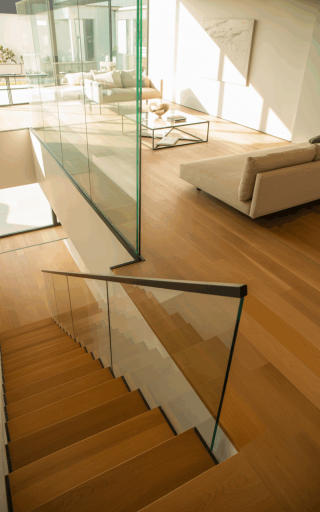 Install Floor-to-Ceiling Glass Railings for a Clean Look