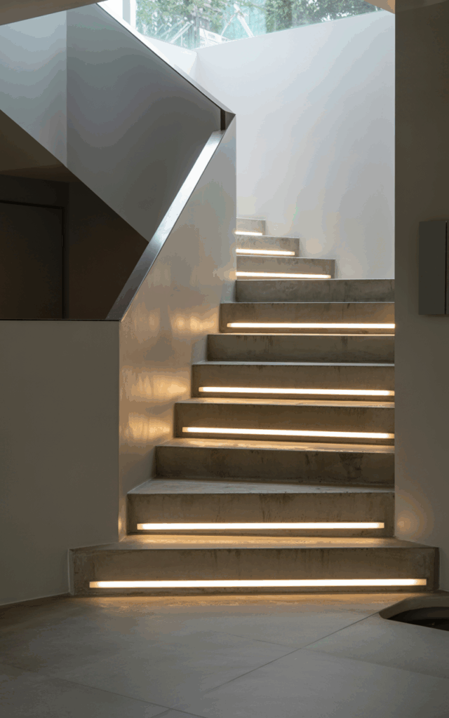 Install Low-Level Floor Wash Lights Along the Side