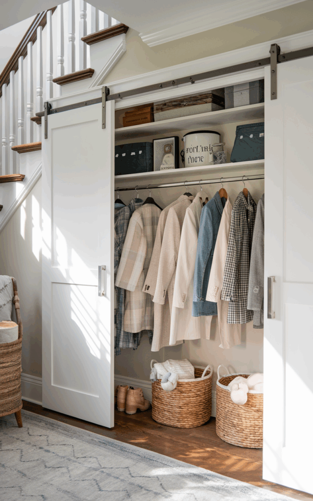 Install a Custom Coat Closet With Sliding Doors
