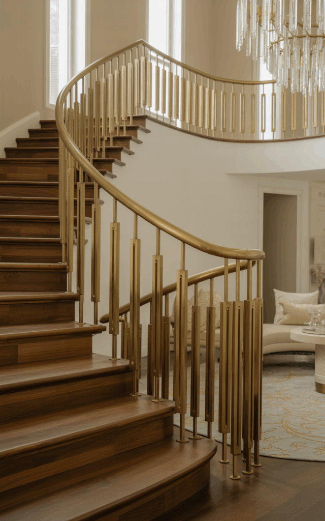 Introduce metallic accents for subtle glam.