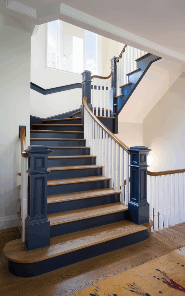 Paint the risers in a dramatic contrasting color.