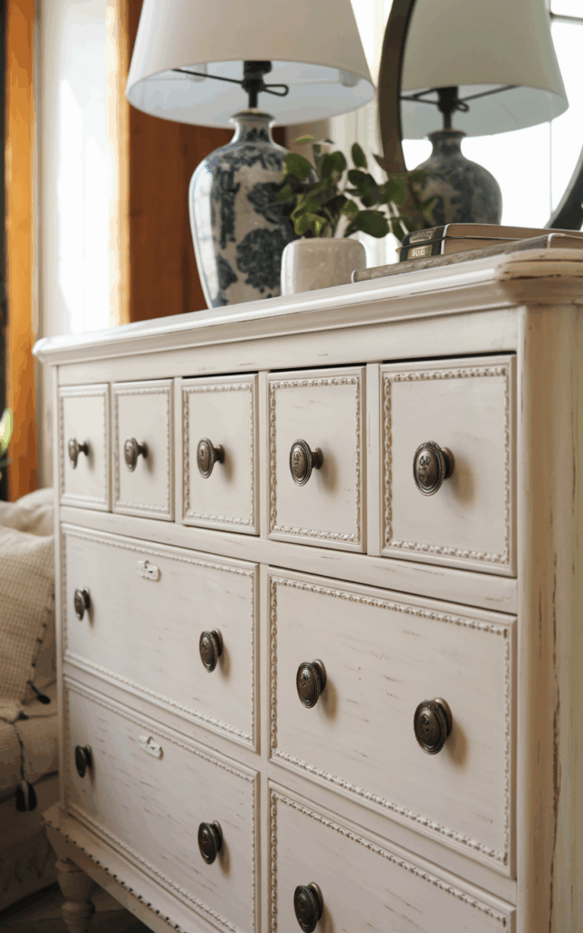 Replace modern hardware with vintage-inspired knobs