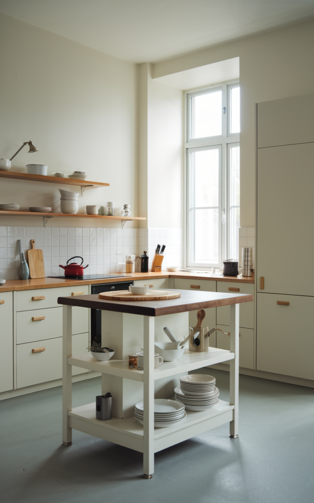 Add a Kitchen Island (Even a Small One)