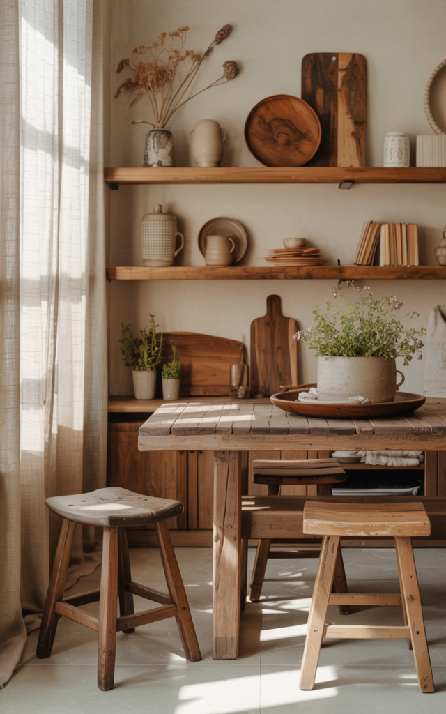 Add a rustic wooden element to every room