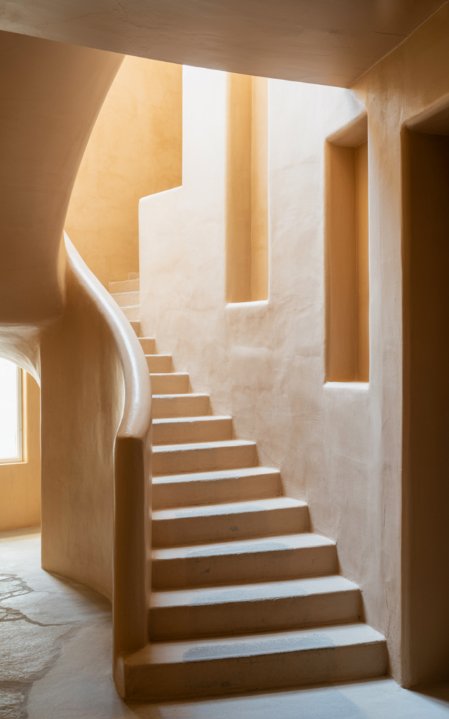 Add a textured plaster finish to surrounding walls