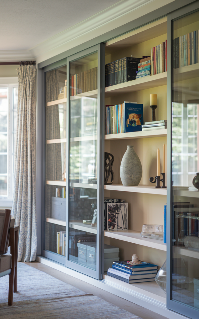 Add sliding glass doors for a refined touch