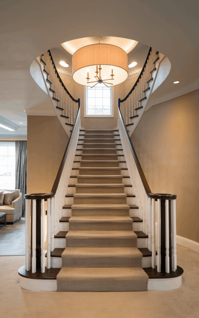 Anchor the Space with a Drum-Shade Chandelier