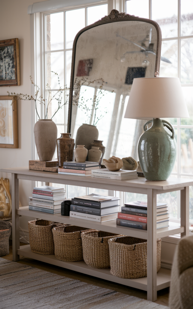 Build a Layered Console Table with Thrifted Finds