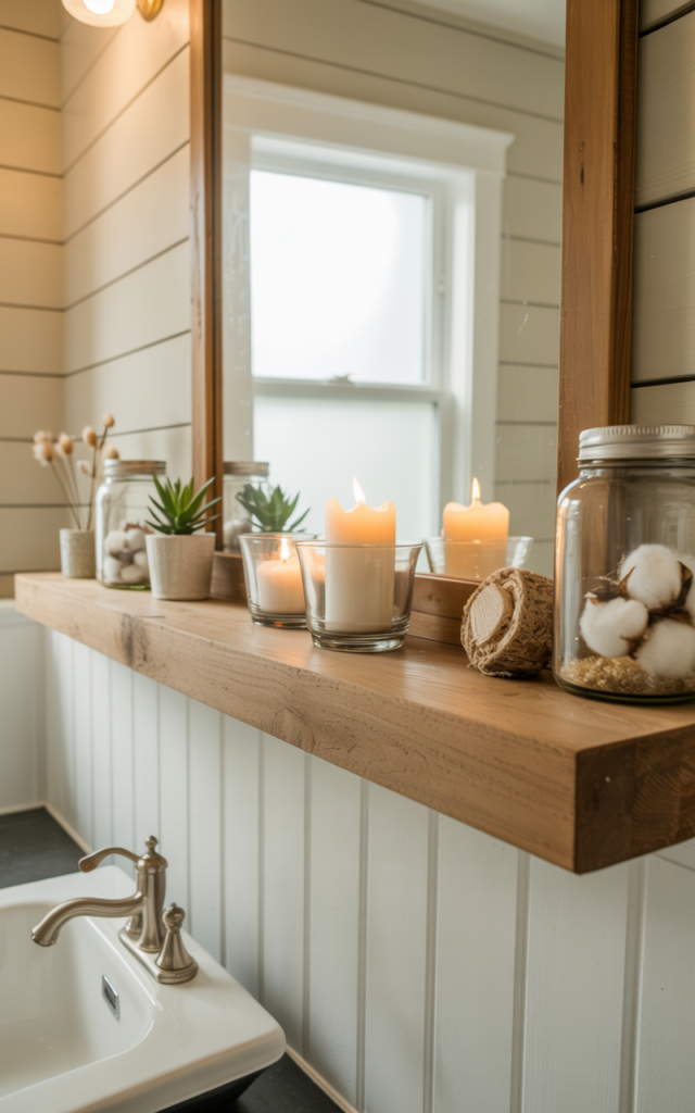 Cap It With a Chunky Shelf