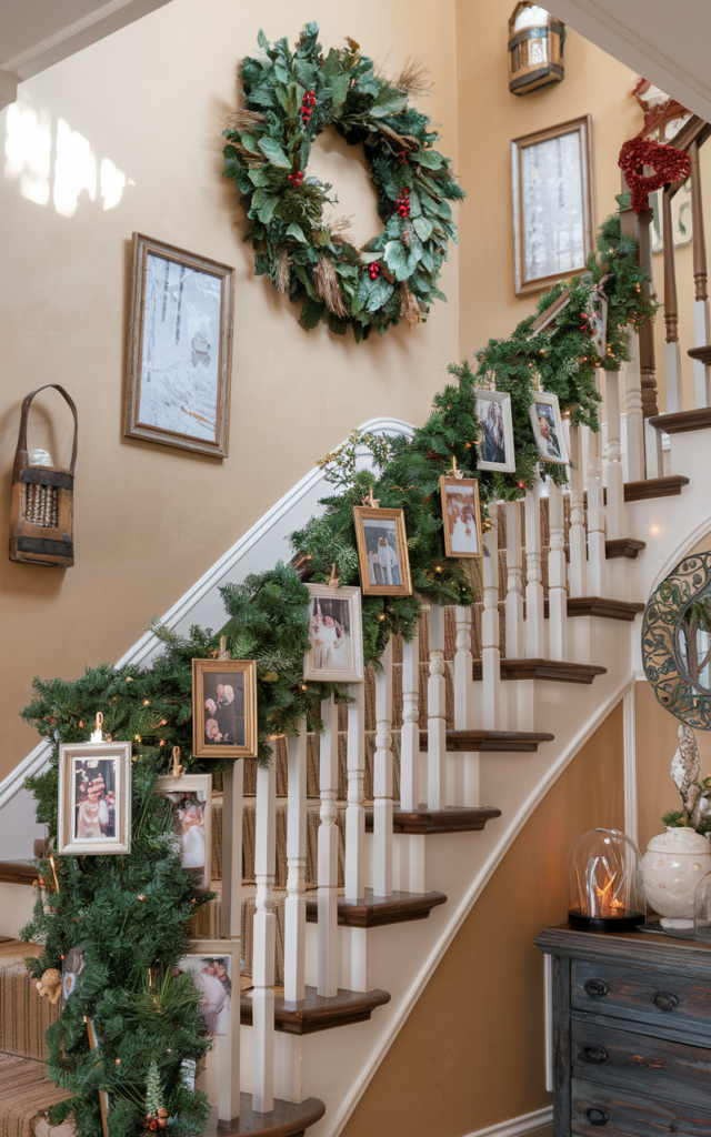 Clip Family Photos Into the Garland