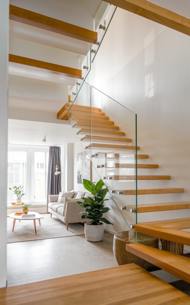 Combine Wood and Glass for Balanced Warmth