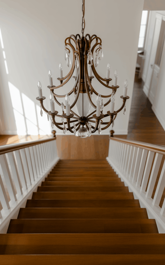 Create Symmetry with a Centered Transitional Chandelier