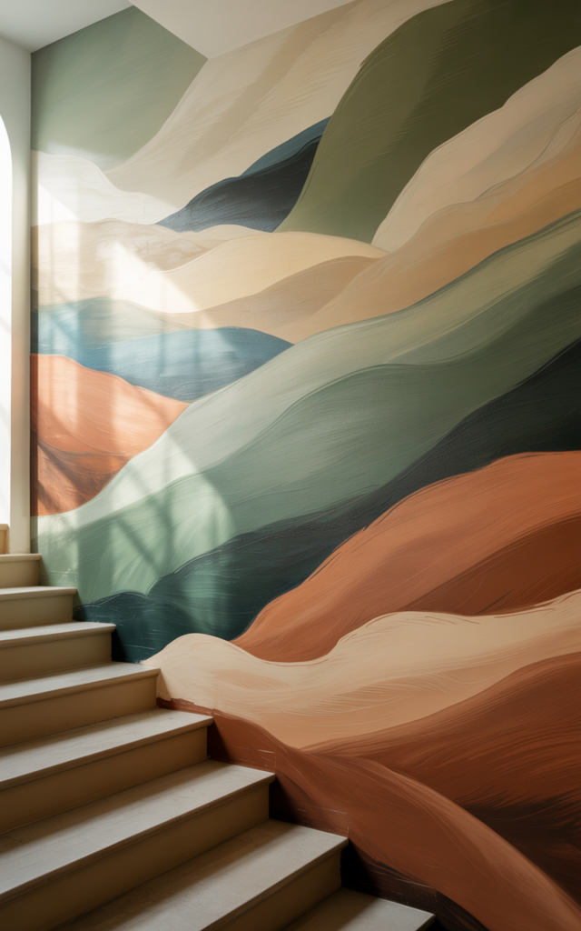 Create a Floor-to-Ceiling Mural for Maximum Impact