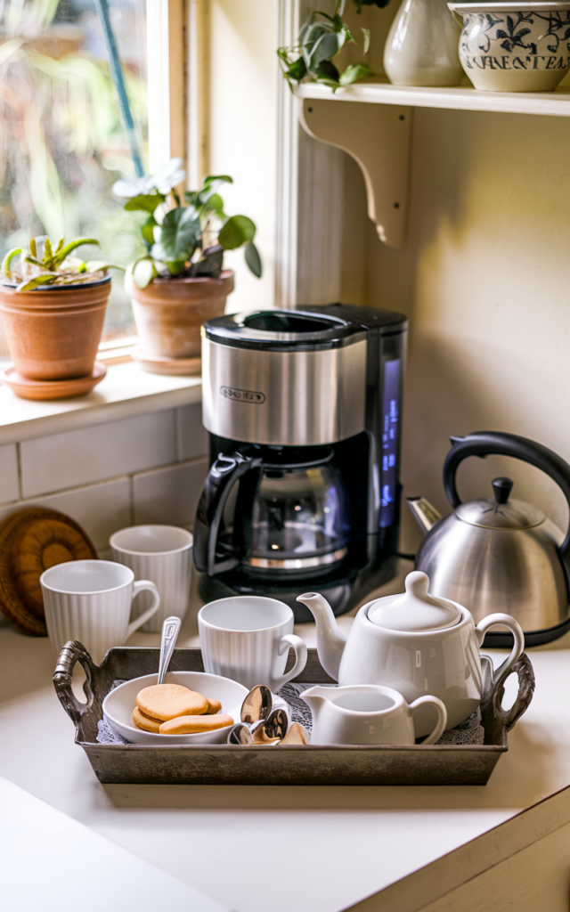 Create a Mini Coffee or Tea Station