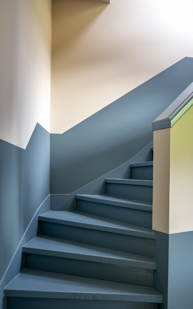 Create a Two-Tone Paint Effect Along the Stair Line