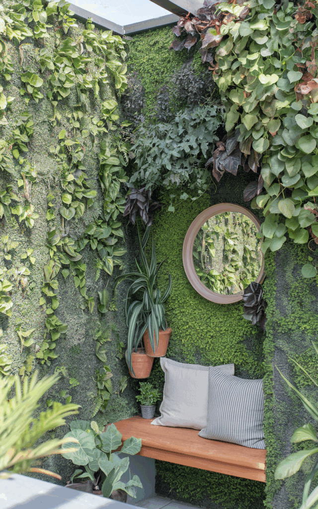 Create a Vertical Garden Wall That Doubles as a Screen