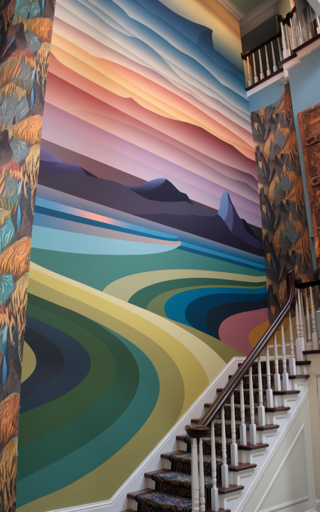 Create a mural that tells a story