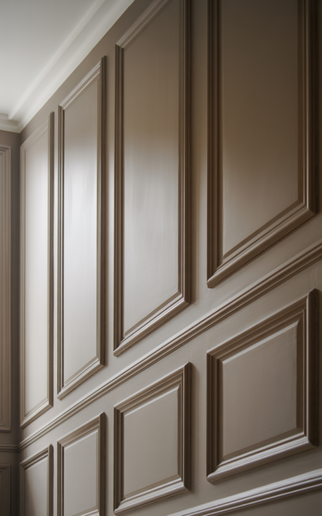 Create bold geometric wall paneling for architectural depth