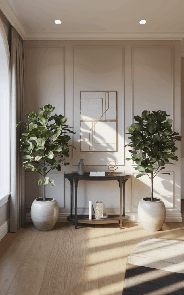 Create symmetry with matching plants