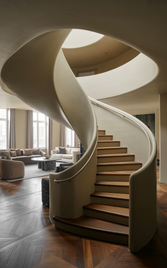 Design a Sculptural Curved Staircase