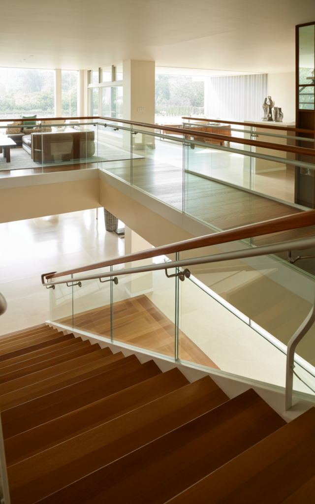 Extend the Glass into a Landing Guardrail